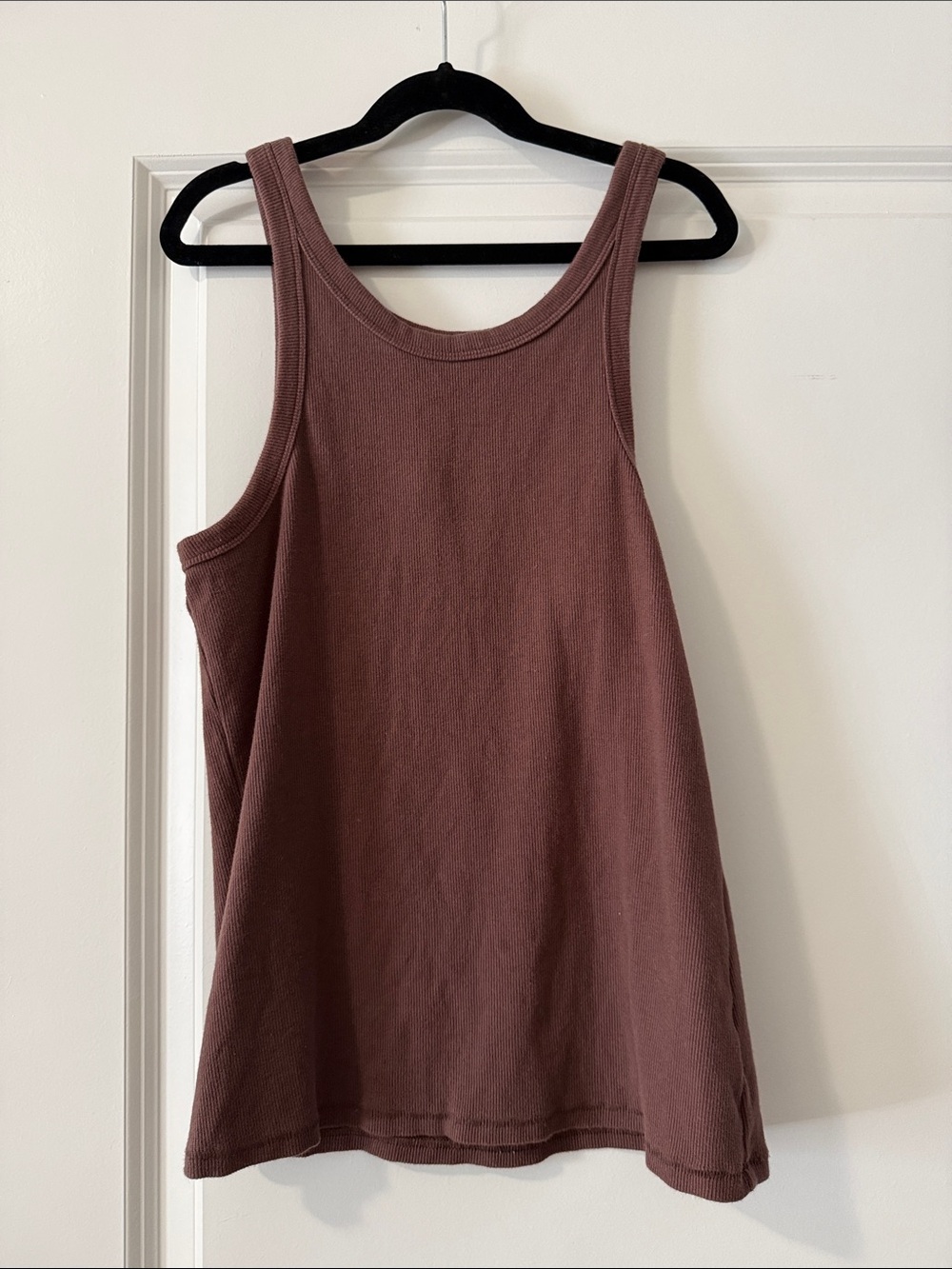 Nuuds Essential Rib Tank Top | Coffee